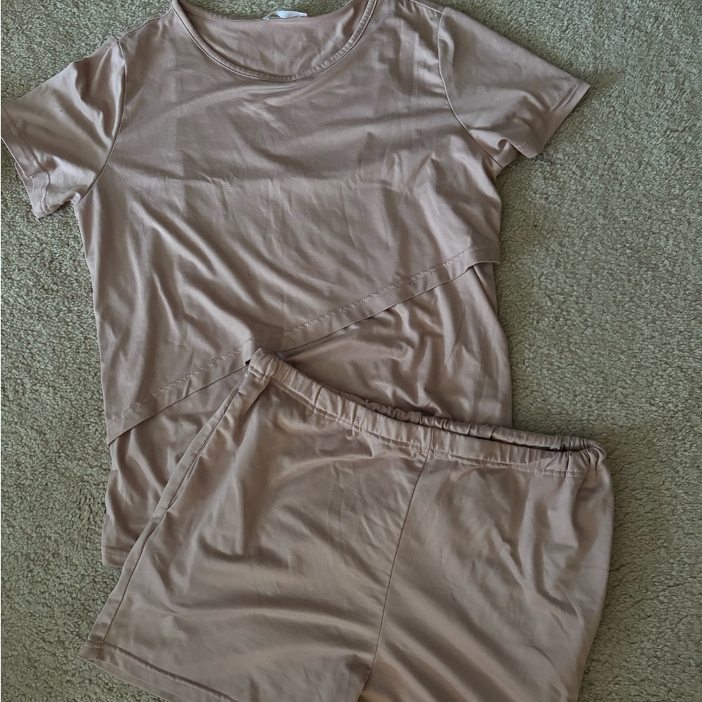 Set of 2: nursing friendly PJs/loungewear